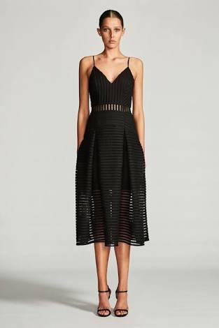 Shona Joy Pegasus Pleated Cocktail Midi Dress for rent on The Volte - main image