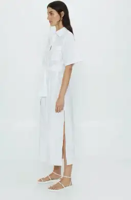 Third Form Roam Maxi Shirt Dress White Size 14 for rent on The Volte - image 2