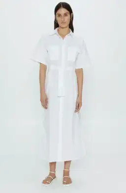 Third Form Roam Maxi Shirt Dress White Size 14 for rent on The Volte - image 1