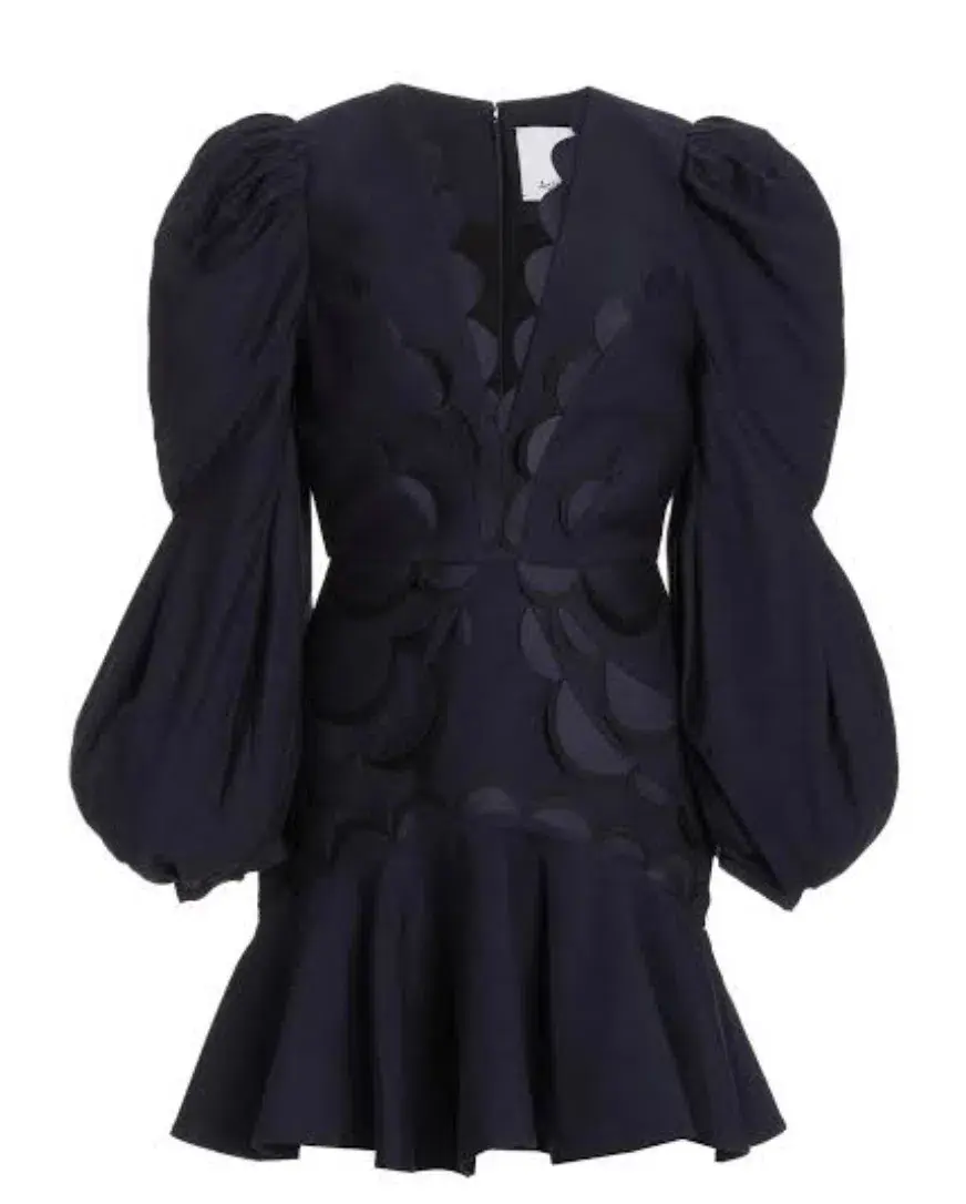 Acler Dixon Mini Dress Navy Size 6 for rent on The Volte - main image