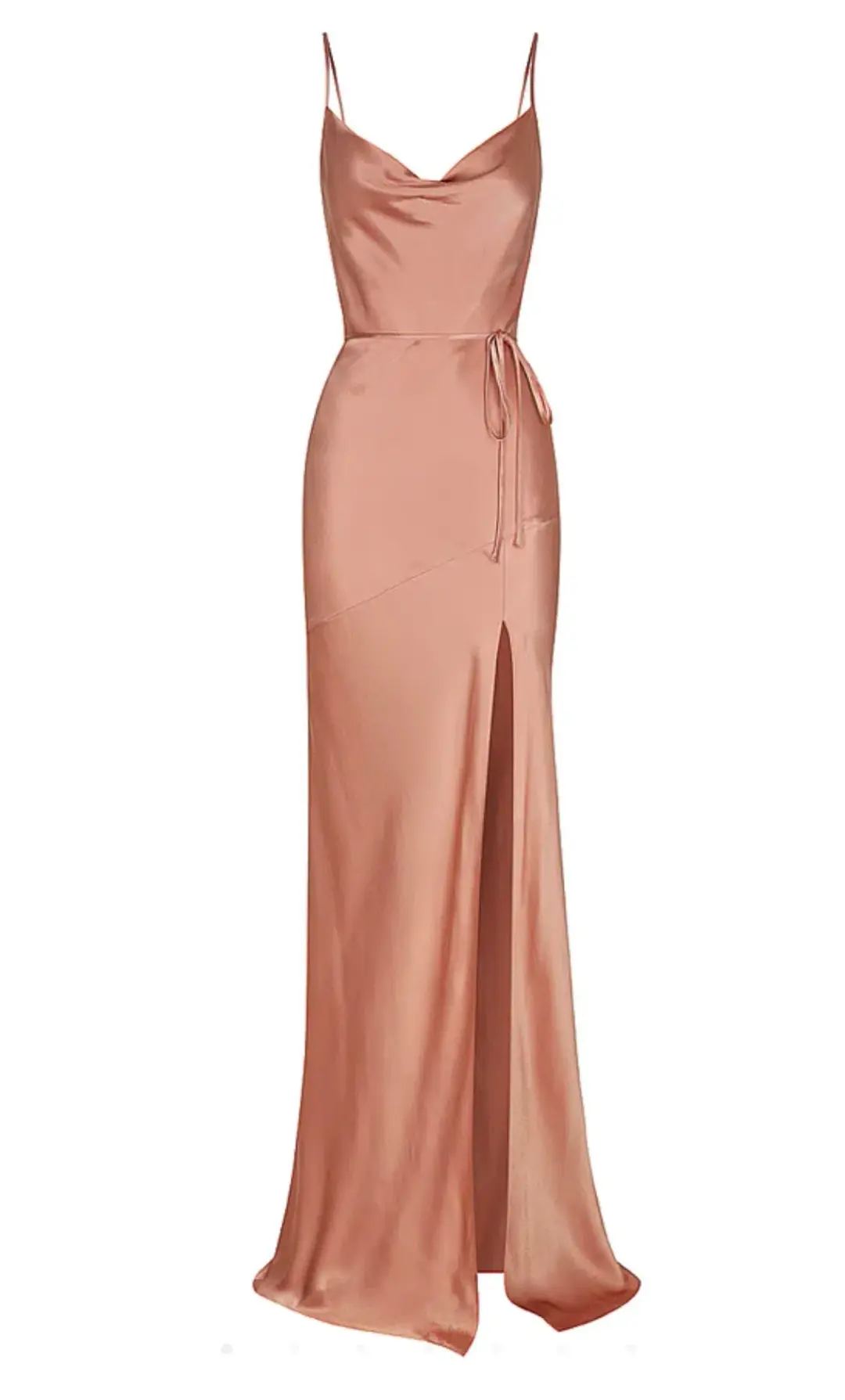 Shona Joy - La Lune Bias Cowl Maxi Dress - Rosé - Size 8 for rent on The Volte - main image