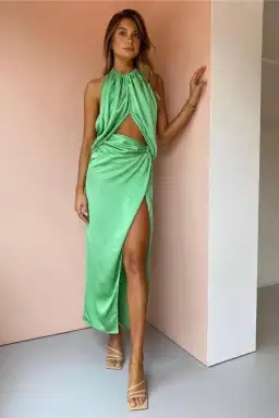 Anna Quan Elyse Dress Apple Size 8 for rent on The Volte - image 3