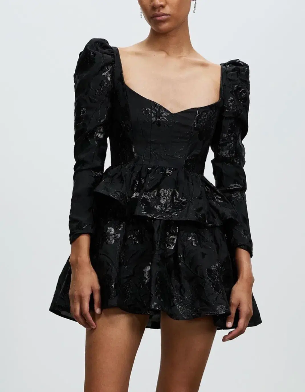 Nicola Finetti Lolly Dress in Black Size 6 for rent on The Volte - main image