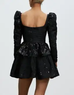 Nicola Finetti Lolly Dress in Black Size 6 for rent on The Volte - image 4