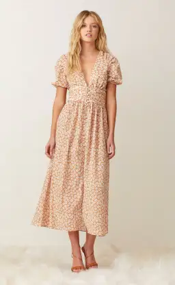 Bec & Bridge Zoe Midi Dress Floral Size 12 / L for rent on The Volte - image 1