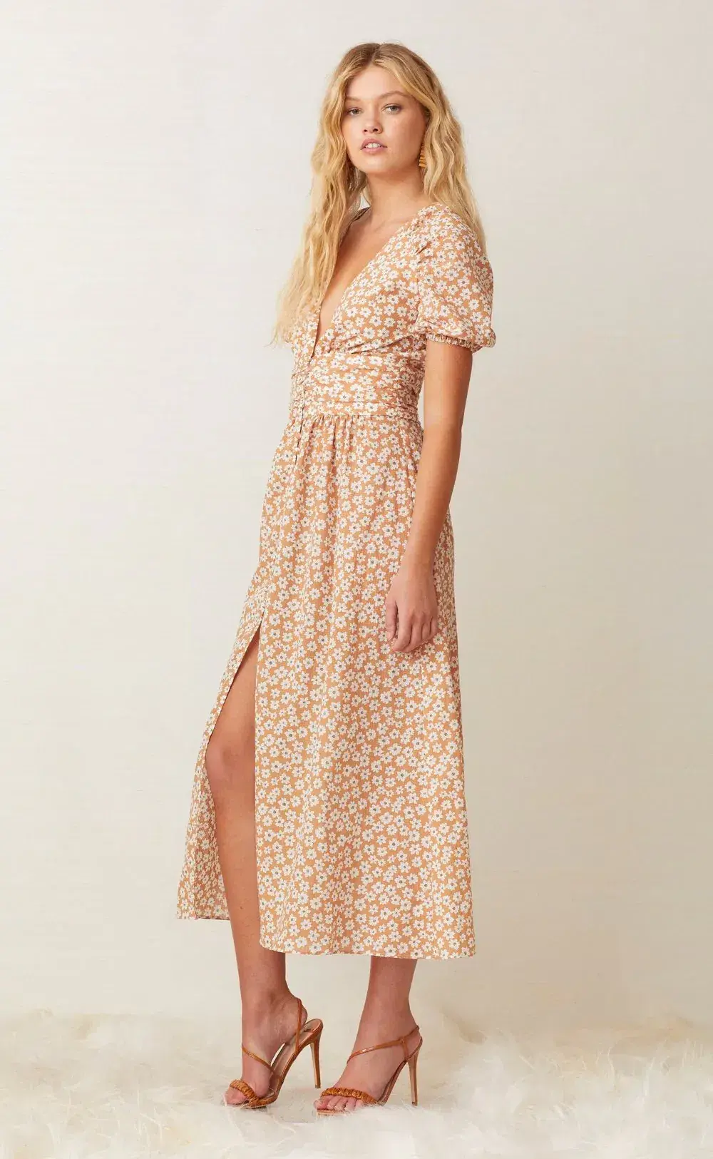 Bec & Bridge Zoe Midi Dress Floral Size 12 / L for rent on The Volte - main image