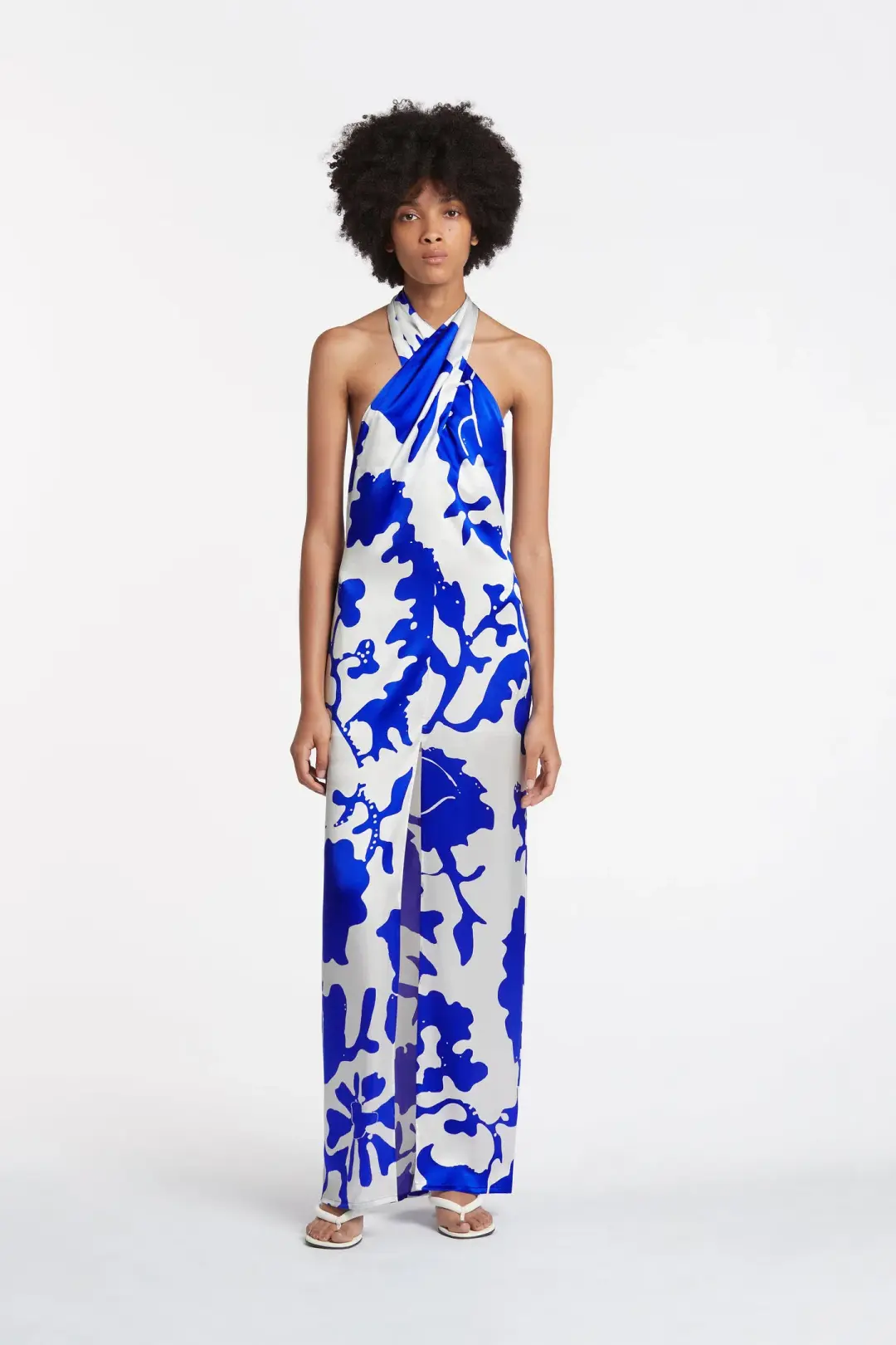 Sir the Label Esme Halter Dress Print Size 10 for rent on The Volte - main image