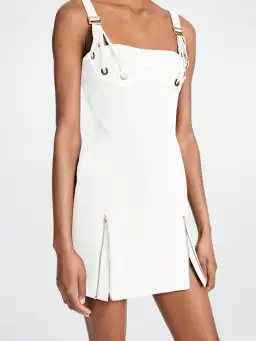 Dion Lee Fan Lace Mini Dress In White Size 8 for rent on The Volte - image 3