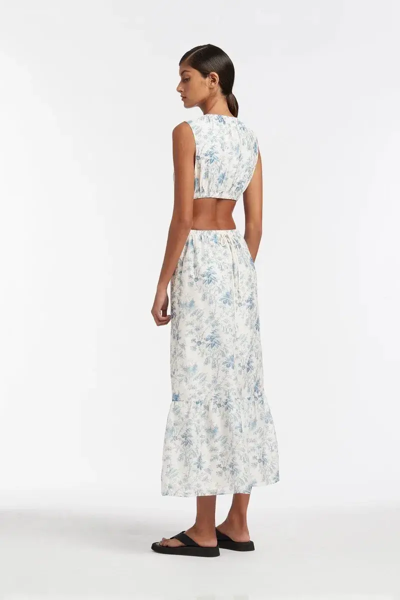 Sir the label Clementine Cut Out Dress Floral Size 8 for rent on The Volte - main image