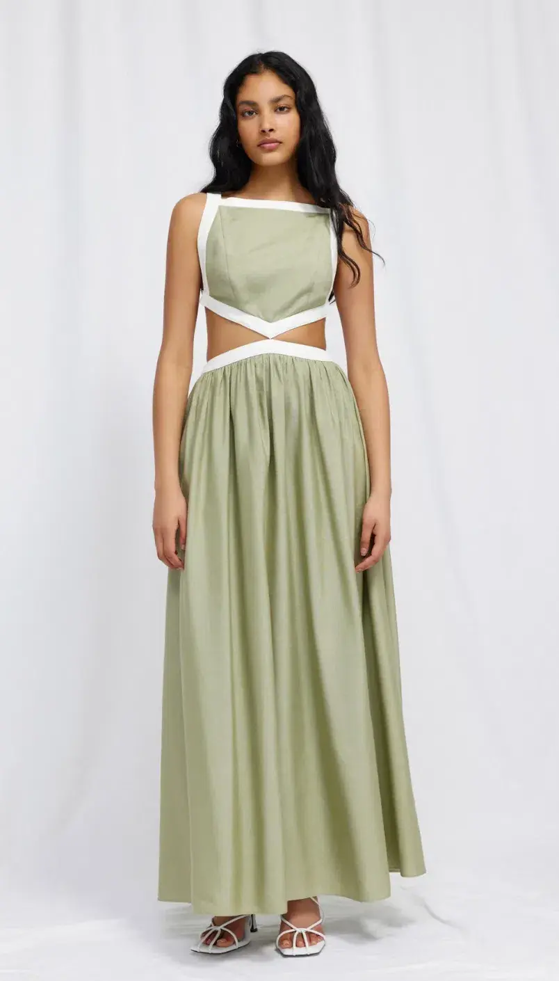 Significant Other Marino Dress Green Size AU 8 for rent on The Volte - main image