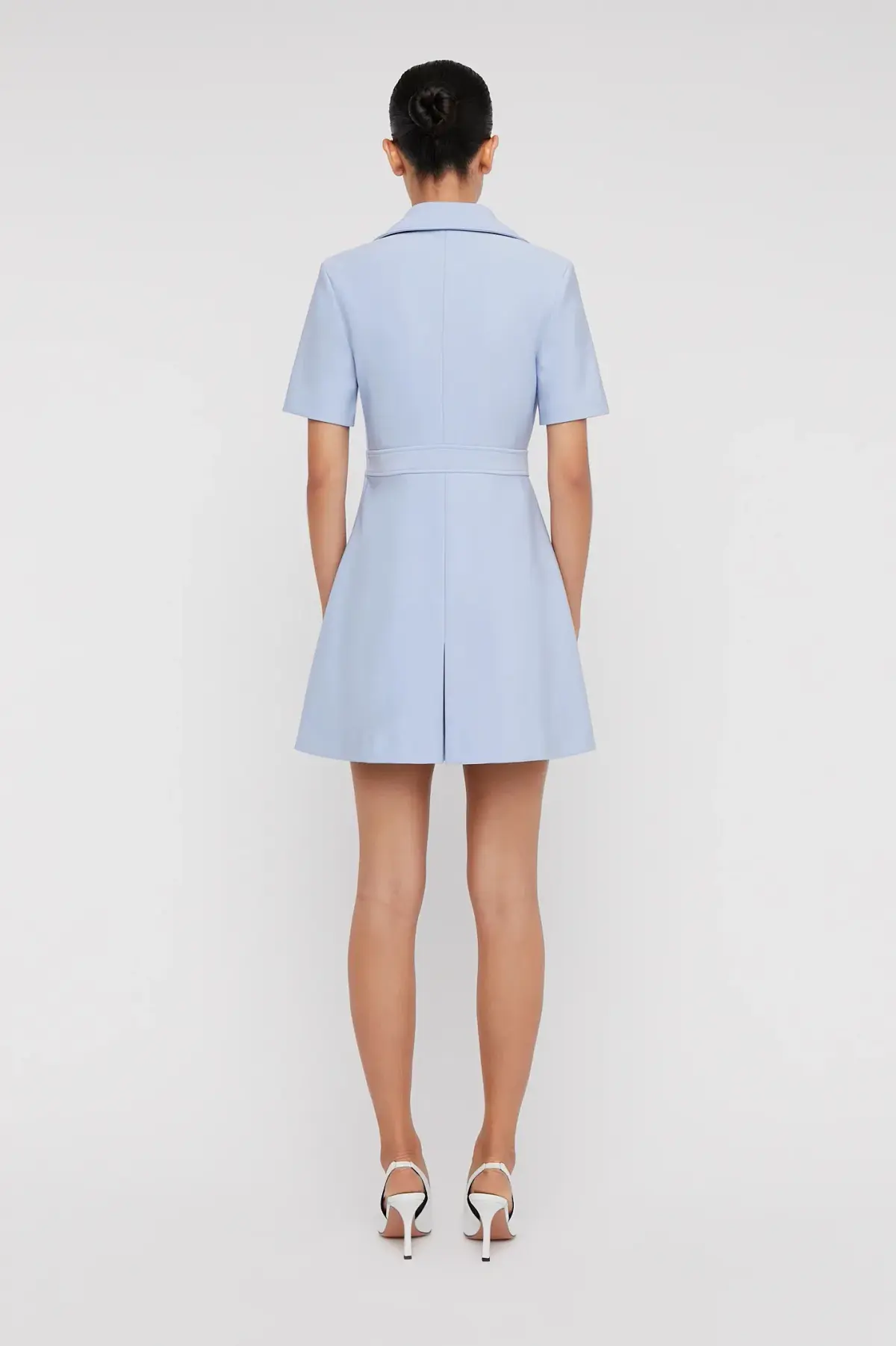 Scanlan Theodore Italian Milano Pleat Dress Blue Size AU 6  - Image 2