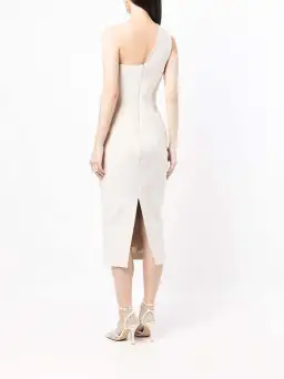 Rachel Gilbert Miche Midi Dress Stone Cream Size 3 /AU 12 for rent on The Volte - image 2