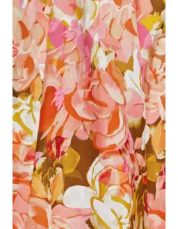 Acler Tate Midi Dress in Pink Bouquet Size 14 for rent on The Volte - image 3