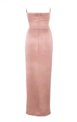 House of CB Adrienne Satin Strapless Gown Blush Size S / Au 8 for rent on The Volte - image 7