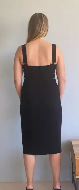 Zimmermann Stretch Crepe Buckle Dress Black Size 2 / AU 12 for rent on The Volte - image 3