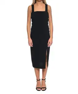 Zimmermann Stretch Crepe Buckle Dress Black Size 2 / AU 12 for rent on The Volte - image 1