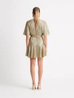 Sheike Isabel Mini Dress Gold Size 10 / M for rent on The Volte - image 3
