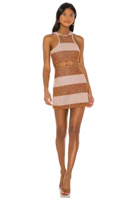 Alice McCall Tea Rose Stones Mini Dress Multi Size 6