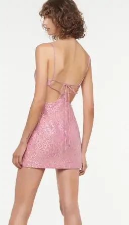 Manning Cartell Gelato Spot Mini Dress Pink Size AU 8 for rent on The Volte - image 3