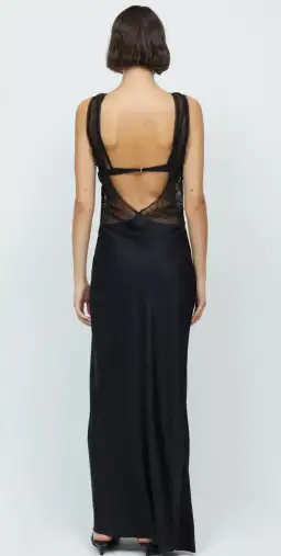 Bec & Bridge Naomi Split Dress Black Size AU 8 for rent on The Volte - image 2