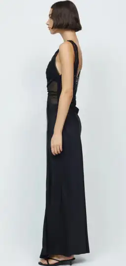 Bec & Bridge Naomi Split Dress Black Size AU 8 for rent on The Volte - image 3