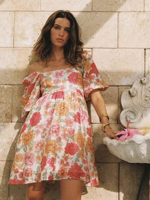 Kivari Camela Mini Dress Floral Size AU 16 for rent on The Volte - main image