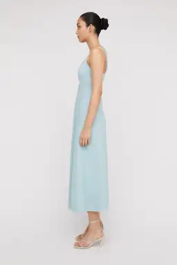 Scanlan Theodore Crepe Knit Square Neck Dress Blue Size M/ AU 10 for rent on The Volte - image 2