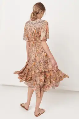 Spell & The Gypsy Amethyst Garden Party Dress Peach Size XS / AU 6 for rent on The Volte - image 4