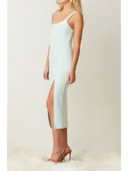 Bec & Bridge Ariel Halter Midi Dress Cool Mint Size 2 / AU 6 for rent on The Volte - image 2