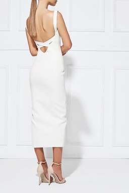 MISHA Midi Dress White Size 10/M for rent on The Volte - image 2