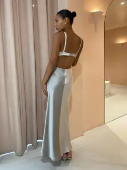 BEC & BRIDGE STONE MULTI FELIX V NECK MAXI DRESS - SIZE 10 AU/6 US(RRP $300 for rent on The Volte - image 4