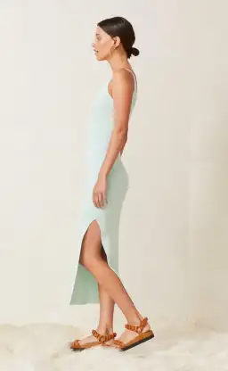 BEC & BRIDGE PEPPERMINT SANDY KNIT MIDI DRESS - SIZE 10 AU/6 US (RRP $260) for rent on The Volte - image 2