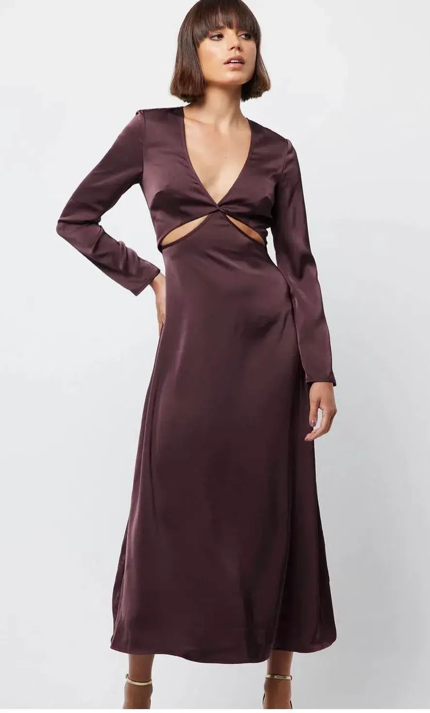 Mossman The Colossal Midi Dress in Purple Size S / Au 8 for rent on The Volte - main image