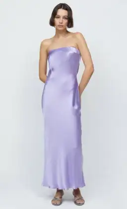Bec & Bridge Moon Dance Strapless Midi Dress Lilac Size 8 / S for rent on The Volte - image 3