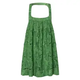 Oroton Lace Sun Dress in Garden Green Size 6 for rent on The Volte - image 4