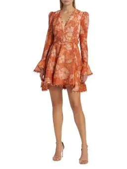 Zimmermann Kaleidoscope Mini Dress in Amber Floral
Size 3 / Au 14