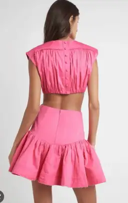 Aje Solstice Cut Out Ring Flip Mini Pink Size AU 10 for rent on The Volte - image 3