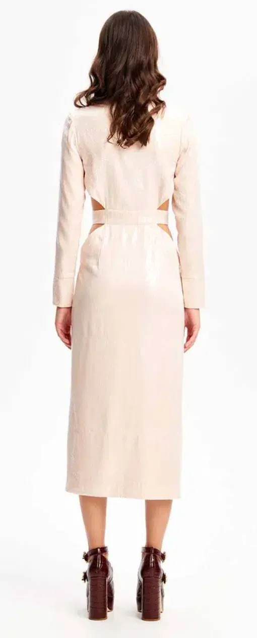 Alice McCall Night Sky Trench Dress Pale Pink Size 10 / M for rent on The Volte - main image