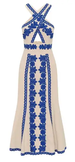 Alice McCall Wild Horses Midi Dress Cream/Blue Size 8 / S for rent on The Volte - image 4