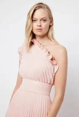 Mossman The Lady Like Midi Dress in Blush Size 12 for rent on The Volte - image 5