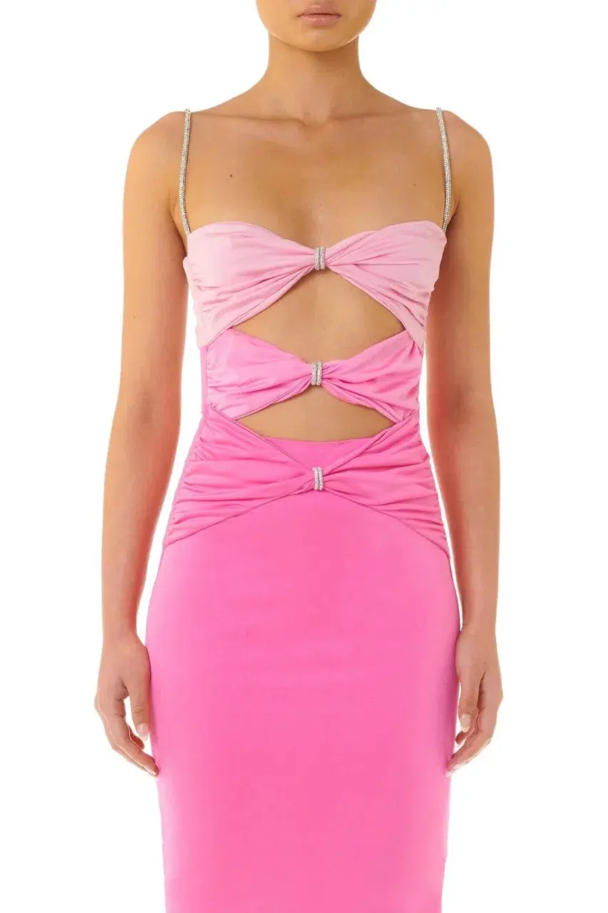 Eliya The Label / Zora Dress / Pink / Size XS / Au 6-8 for rent on The Volte - main image