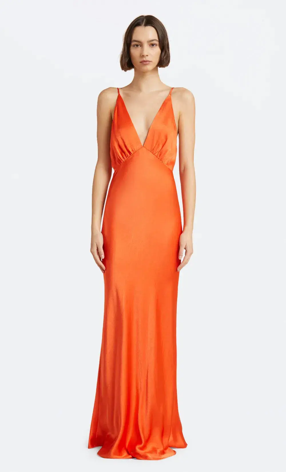 Bec & Bridge Lorelai V Maxi Dress in Fire Red Size AU 8 for rent on The Volte - main image