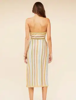 Suboo Luella Halter Cut Out Midi Dress Gold Size S / AU 8 for rent on The Volte - image 2