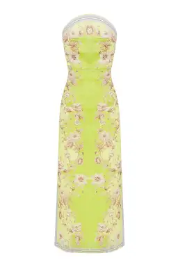 Alemais Marlow Bodice Strapless Dress Yellow Size 10 for rent on The Volte - image 3