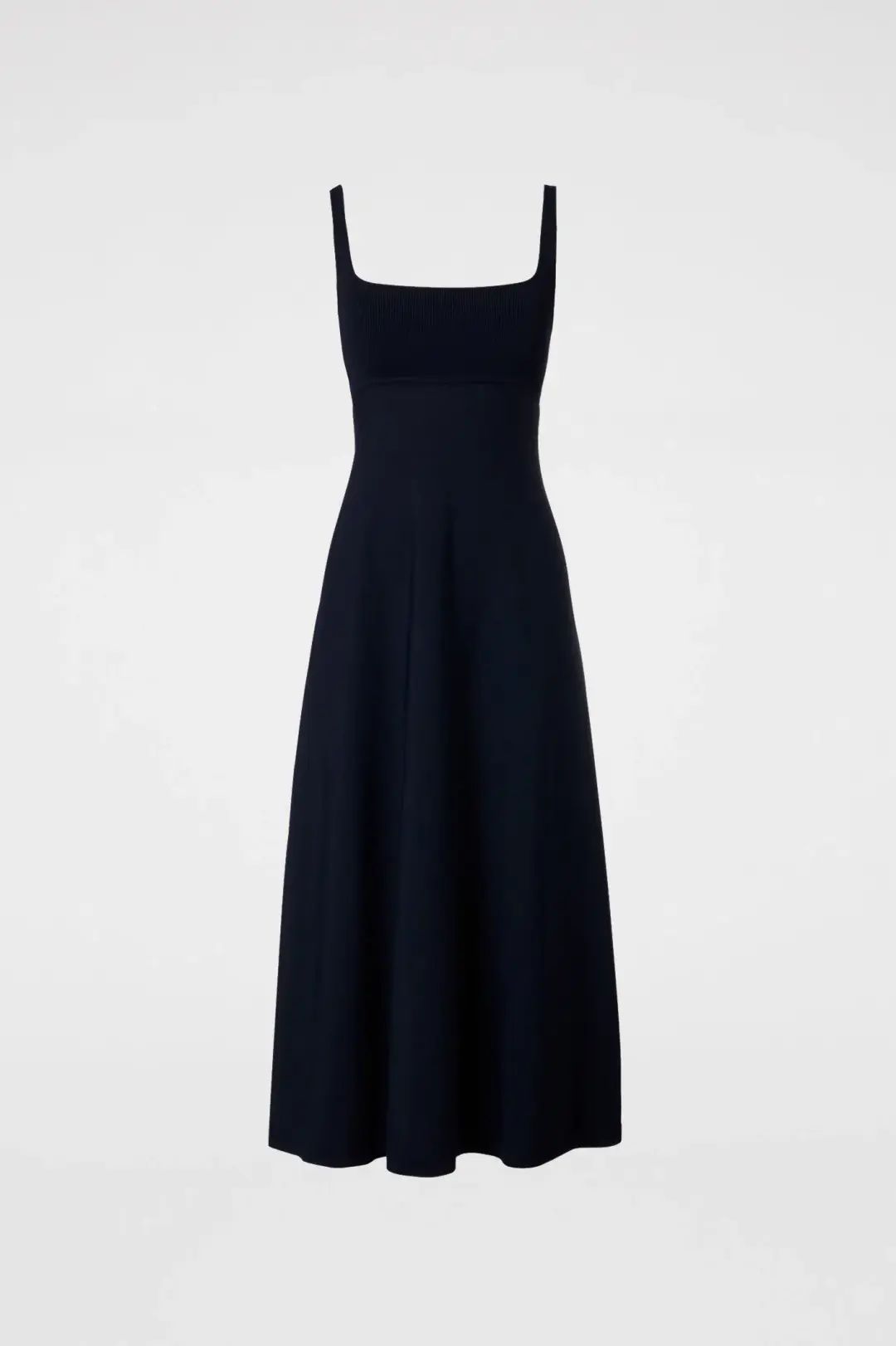Scanlan Theodore Crepe Knit Square Neck Midi Dress Navy Size XS / Au 6 for rent on The Volte - main image