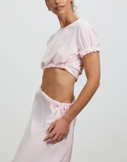 Christopher Esber Rolled Sleeve Tee Dress in Pink Size 6 / XS for rent on The Volte - image 4