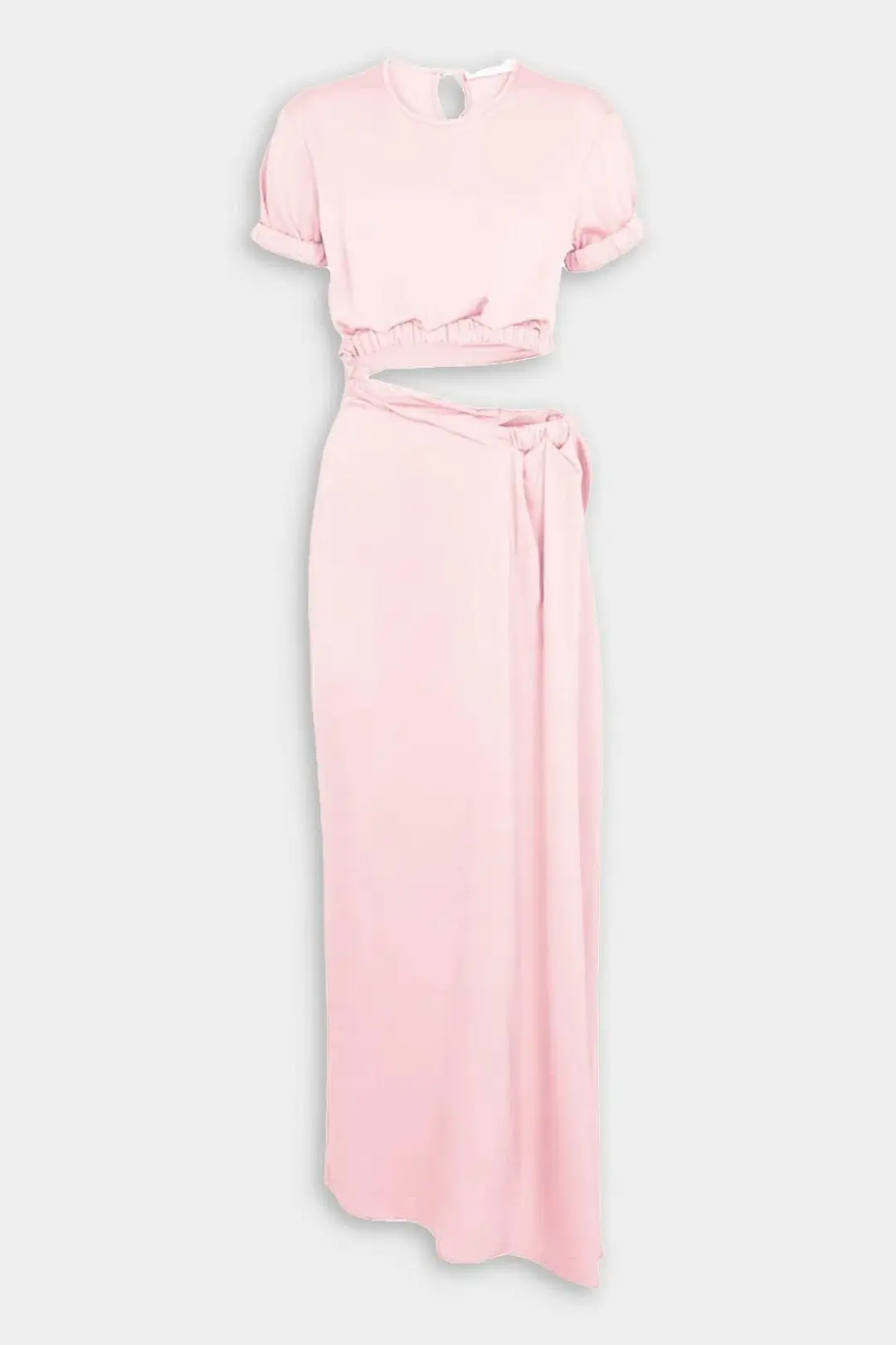 Christopher Esber Rolled Sleeve Tee Dress in Pink Size 6 / XS for rent on The Volte - main image