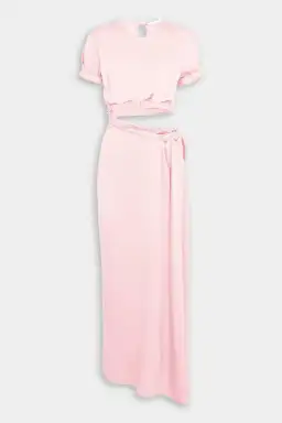 Christopher Esber Rolled Sleeve Tee Dress in Pink Size 6 / XS for rent on The Volte - image 5