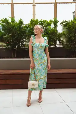 Zimmermann High Tide Frilled Midi Dress Floral Size 3 / Au 14 for rent on The Volte - image 3