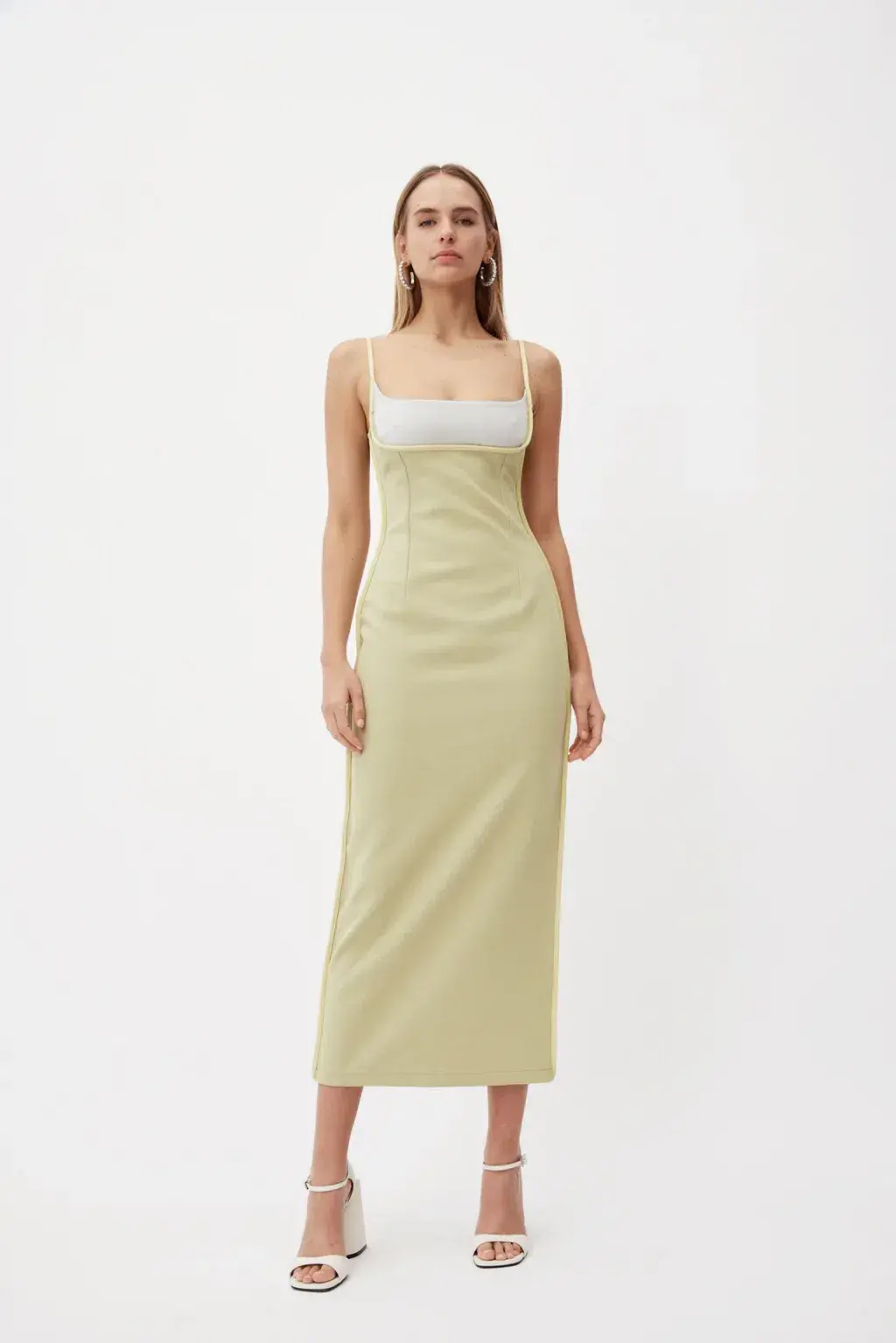 Paris Georgia Florian Dress Green Size AU 8 for rent on The Volte - main image